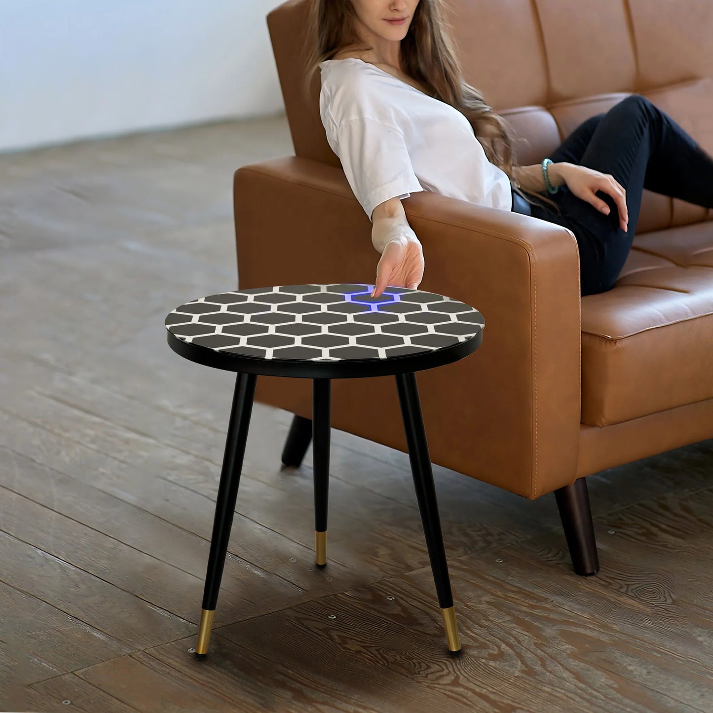 Touch-Sensitive Illuminated Coffee Table