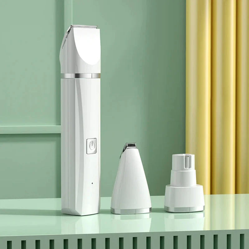 4-in-1 Electric Pet Grooming Kit: Hair Trimmer, Clippers, and Nail Grinder for Cats and Dogs
