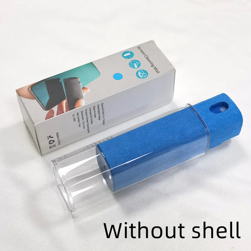 Integrated Mobile Phone and Computer Screen Cleaner Set with Storage Solution