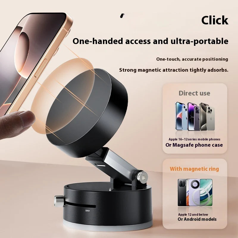 Ultimate Foldable Magnetic Car Phone Holder with Suction Cup - Perfect for Hands-Free Navigation!