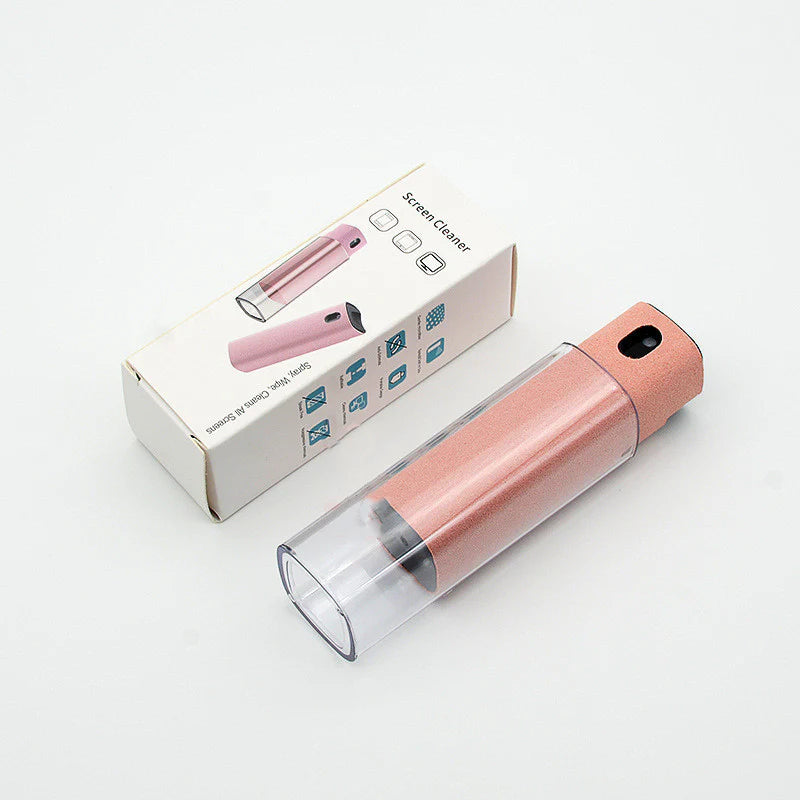 Integrated Mobile Phone and Computer Screen Cleaner Set with Storage Solution