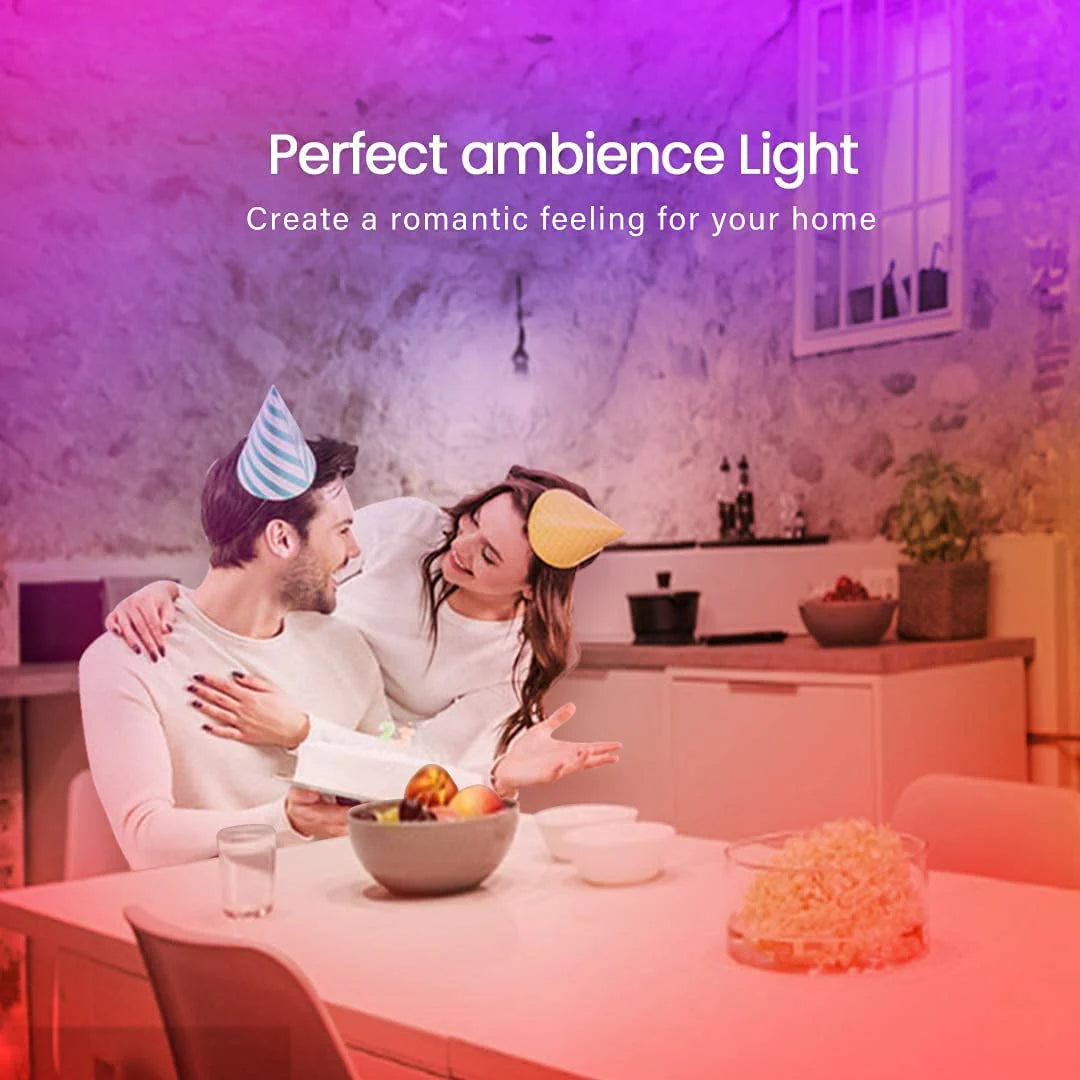 50 FT Bluetooth LED Strip Lights for Bedroom, Color-Changing Light Strip with Music Synchronization, App and Remote Control (Includes Microphone Functionality)