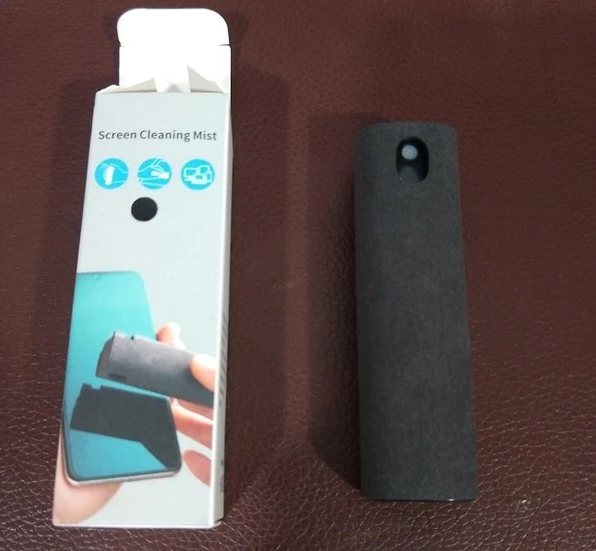 Integrated Mobile Phone and Computer Screen Cleaner Set with Storage Solution