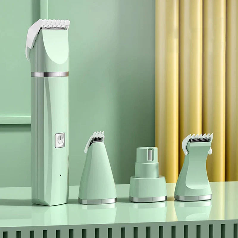 4-in-1 Electric Pet Grooming Kit: Hair Trimmer, Clippers, and Nail Grinder for Cats and Dogs