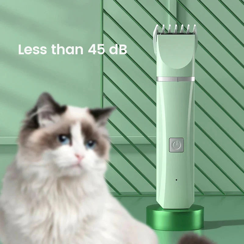 4-in-1 Electric Pet Grooming Kit: Hair Trimmer, Clippers, and Nail Grinder for Cats and Dogs