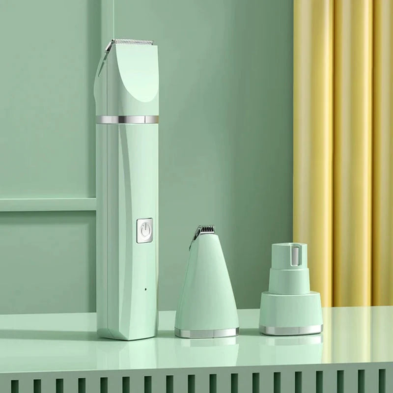4-in-1 Electric Pet Grooming Kit: Hair Trimmer, Clippers, and Nail Grinder for Cats and Dogs