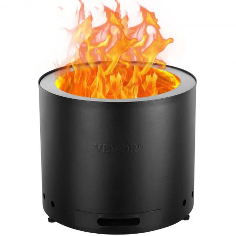 15-Inch Smokeless Stainless Steel Fire Pit Stove for Wood Burning