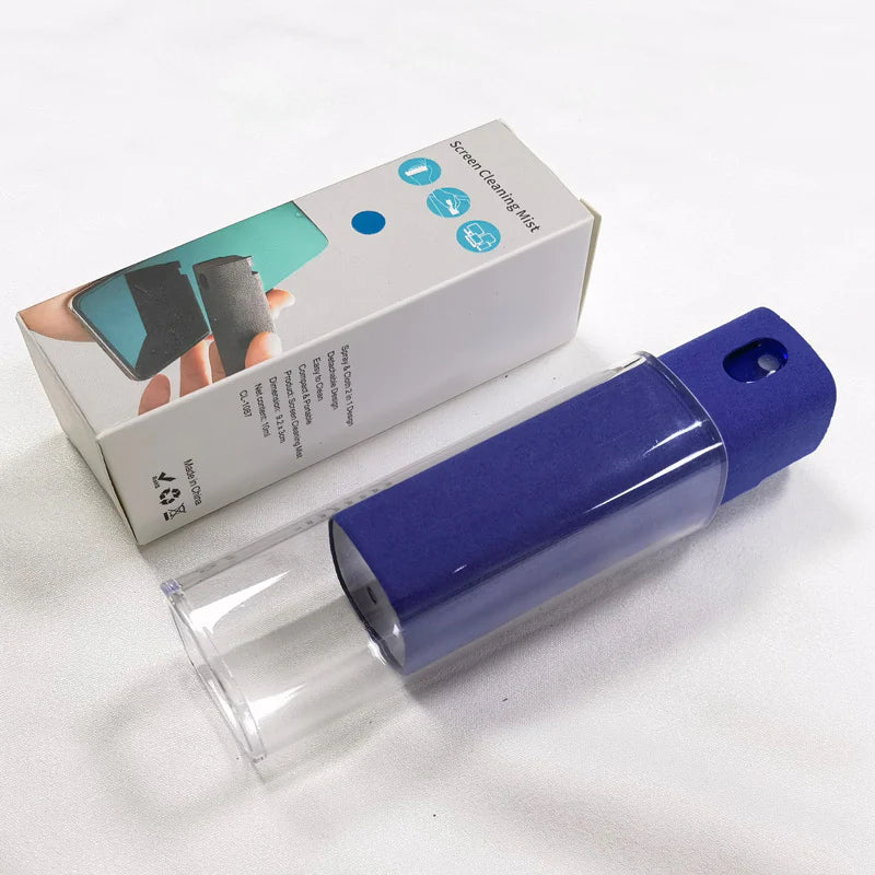 Integrated Mobile Phone and Computer Screen Cleaner Set with Storage Solution