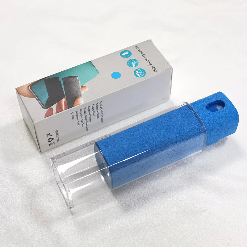Integrated Mobile Phone and Computer Screen Cleaner Set with Storage Solution