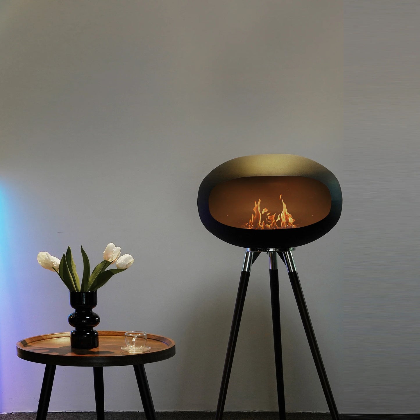 Tripod Ethanol Fireplace for Indoor and Outdoor Use