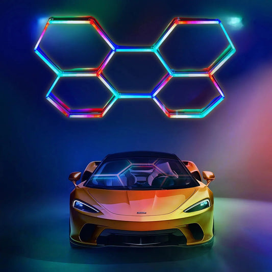 RGBW Honeycomb Modular Suspended Wall Lighting Solutions