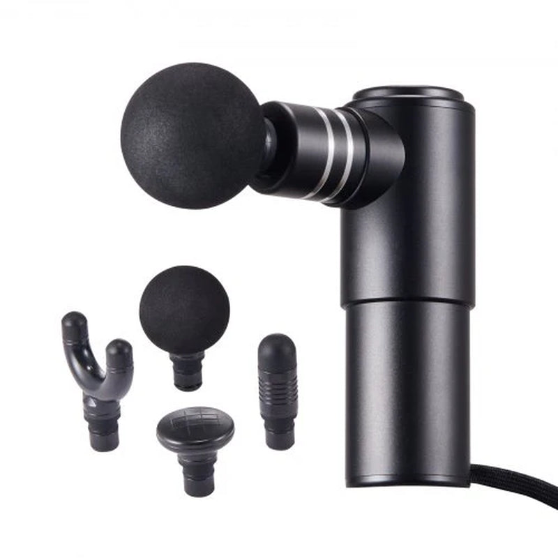 Advanced Deep Tissue Percussion Massage Gun for Athletes - Ergonomic Design, 4 Adjustable Speed Settings, 4 Interchangeable Massage Heads, 12V 2500mAh Battery for Optimal Pain Relief and Muscle Recovery
