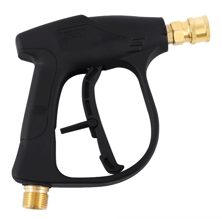 1/4" High Pressure Washer Gun - 4000 PSI Car Wash Foam Spray Short Wand with Nozzle