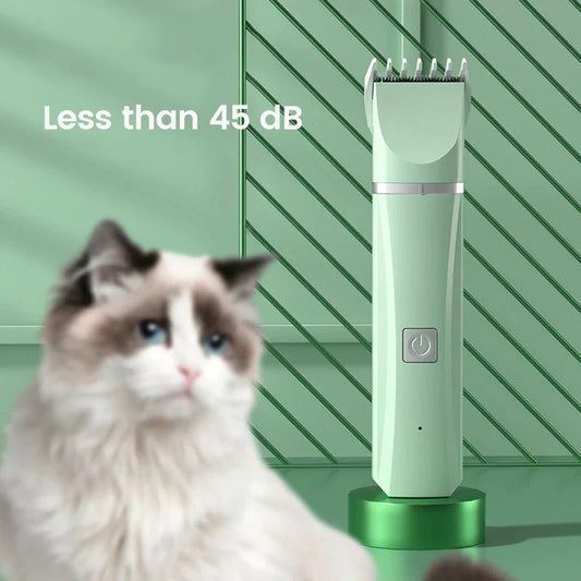 4-in-1 Electric Pet Grooming Kit: Hair Trimmer, Clippers, and Nail Grinder for Cats and Dogs