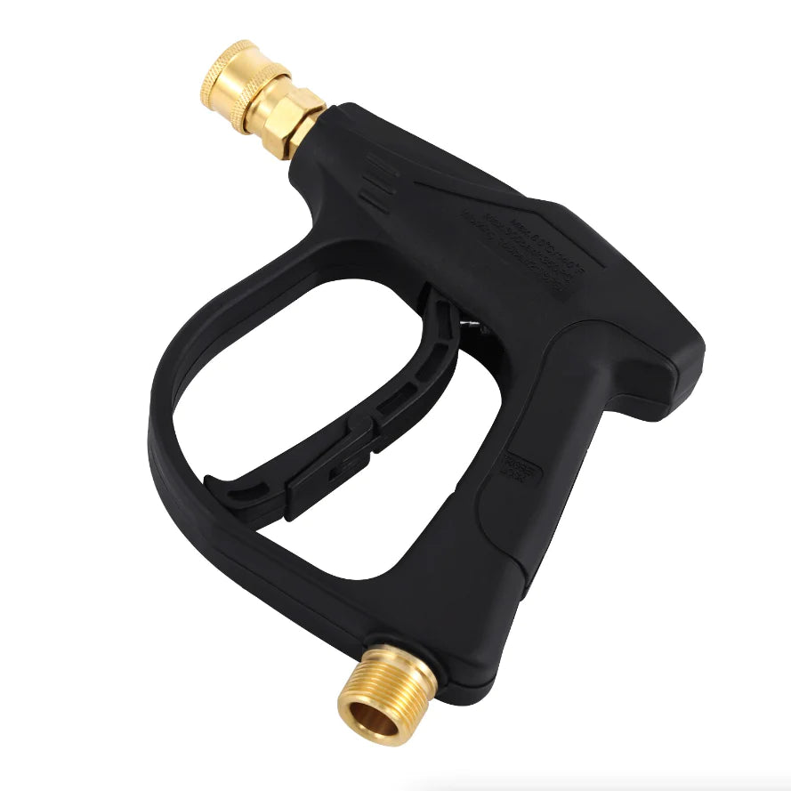 1/4" High Pressure Washer Gun - 4000 PSI Car Wash Foam Spray Short Wand with Nozzle