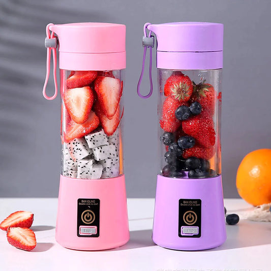 Electric Juicer: USB Rechargeable Handheld Smoothie Blender and Milkshake Maker with Food Grade Materials - Limited Time Offer