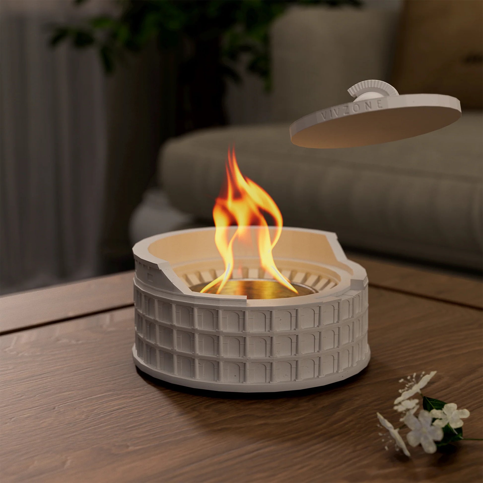 Colosseum Tabletop Fire Pit Feature