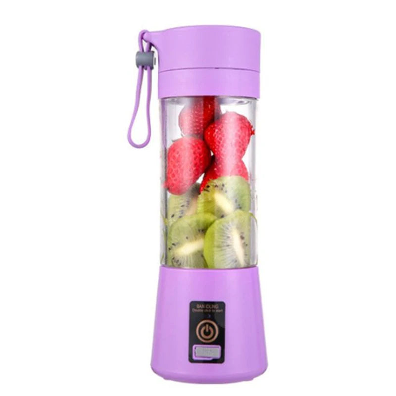 Electric Juicer: USB Rechargeable Handheld Smoothie Blender and Milkshake Maker with Food Grade Materials - Limited Time Offer
