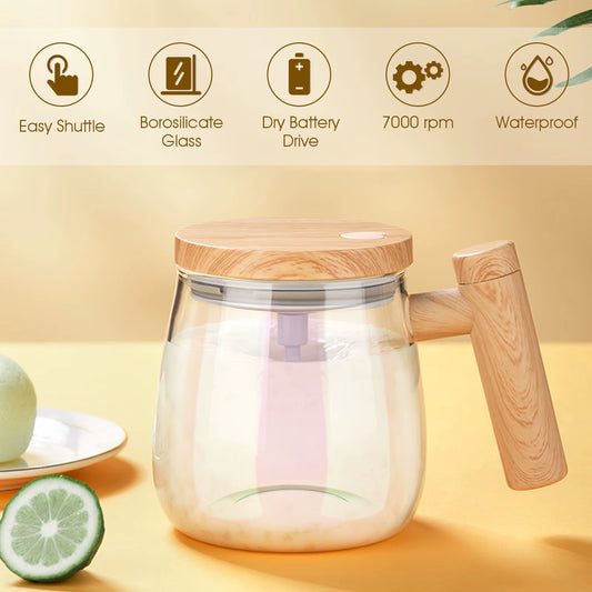 400ML Electric Self-Stirring Mug with High-Speed 7000RPM Mixing for Coffee, Milk, and Protein Powder - Waterproof Automatic Mixing Cup